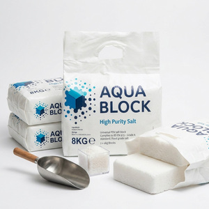 1 Pack (2 Blocks) Salt Water Softeners High Purity Grade A Salt Block Water Softening Units