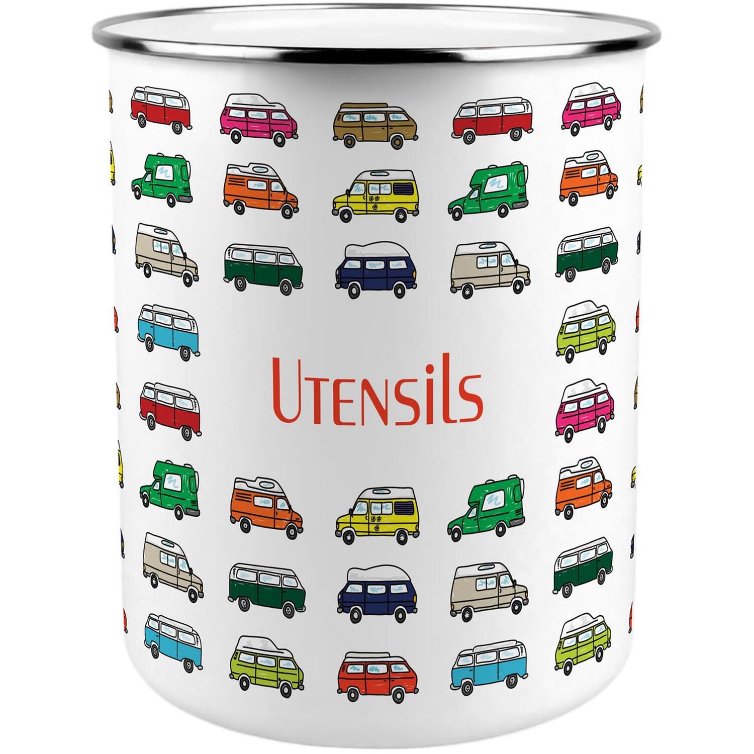 B&Q - Colourful Campervans Kitchen Utensil Holder - Image 2