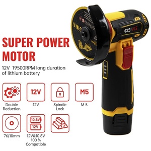 12V Cordless Angle Grinder
