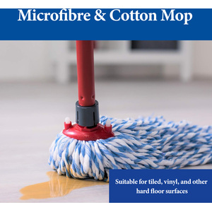 Vileda SuperMocio Microfibre Cotton Mop With Extra Refill