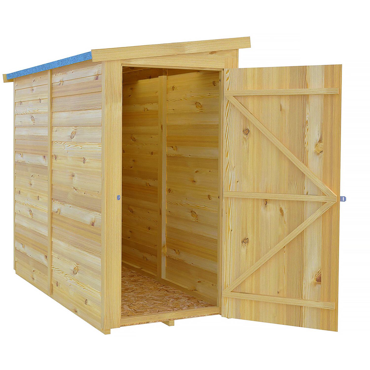 Rackhams Overlap 6X3 Single Door Pent Shed - Image 6