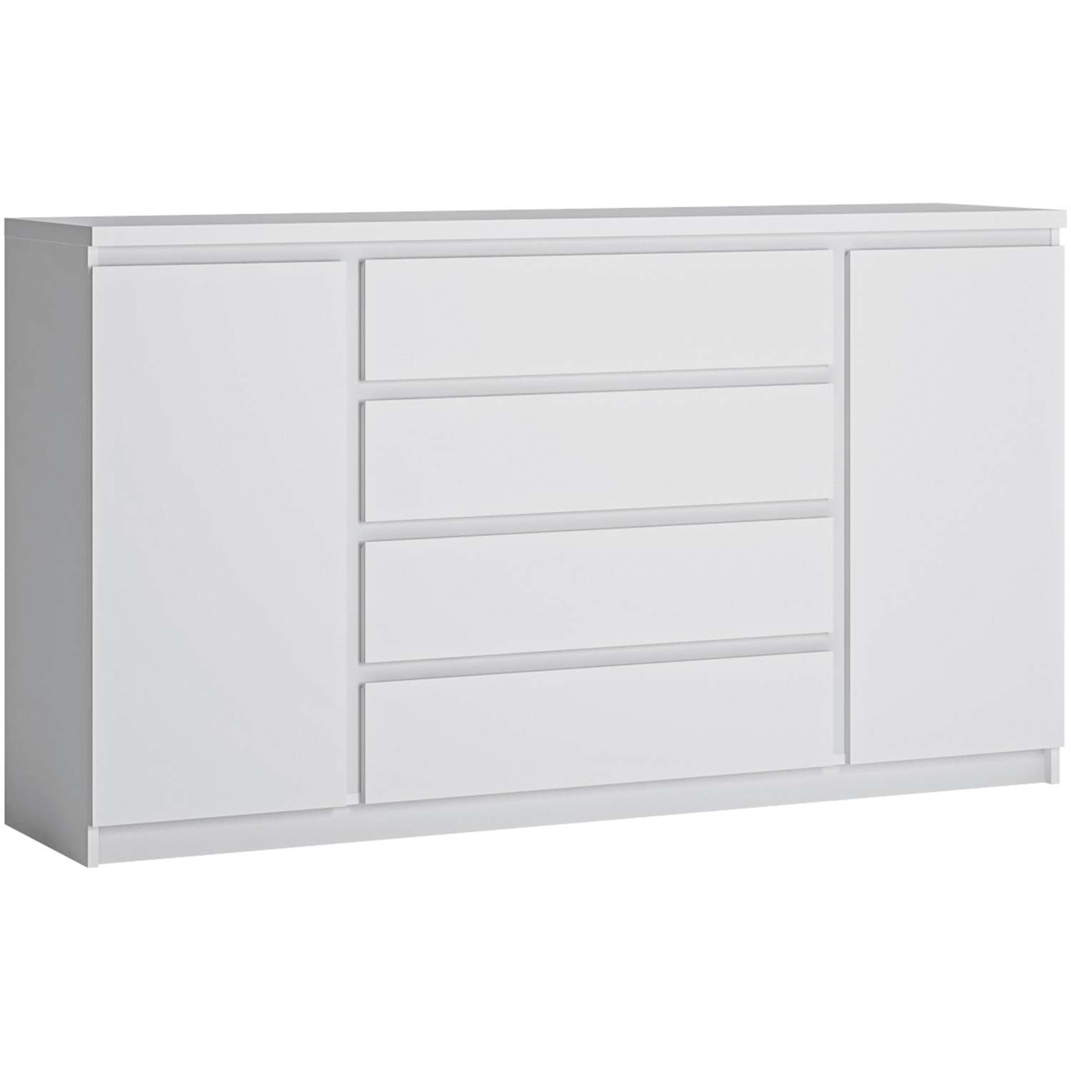 Furniture To Go Fribo 2-Door 4-Drawer Wide Sideboard - White - Image 4