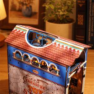 Treasure Toy Shop Book Nook DIY Craft Kit with Lights