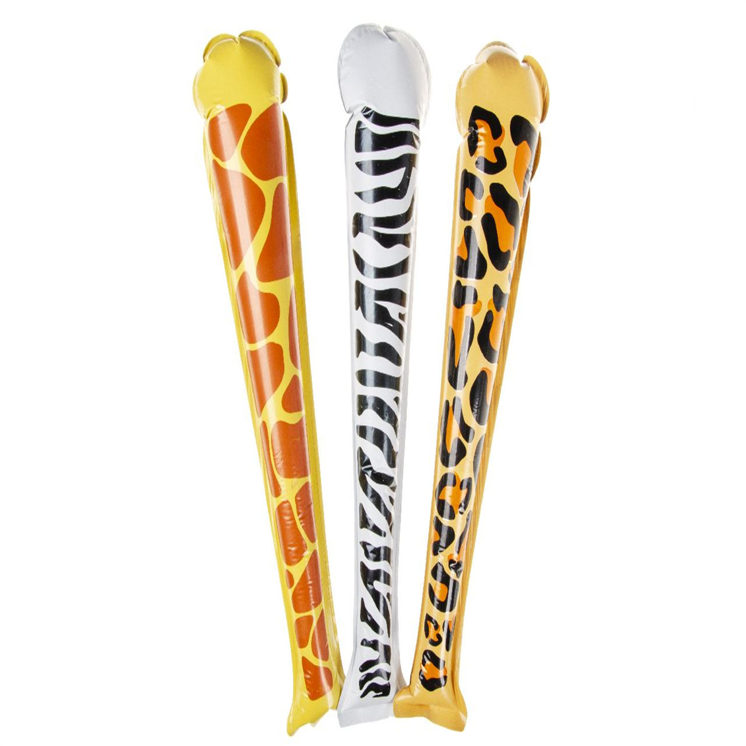 - Single Wild Animals Print Self-Inflating Bat- Theme Party Bag Filller Gifts - Image 2