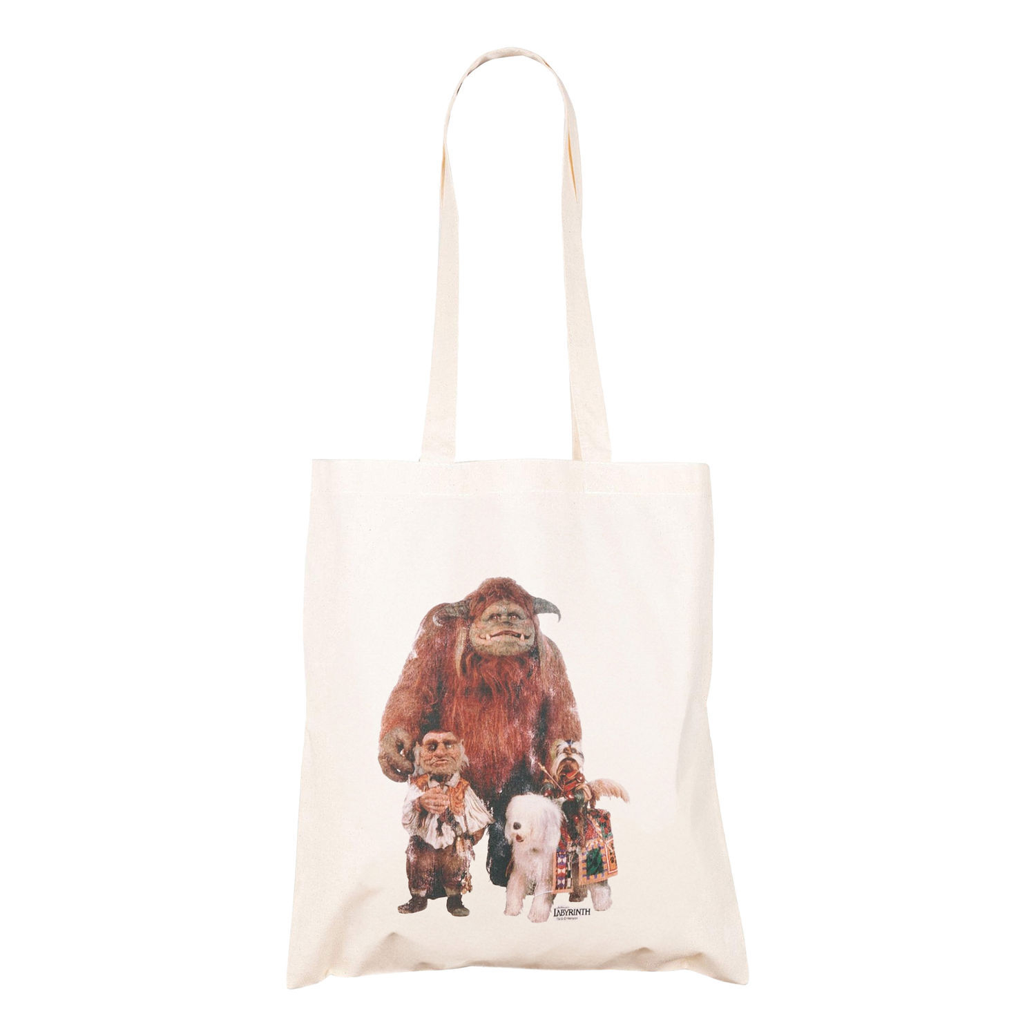 Labyrinth Friends Canvas Tote Bag - Beige