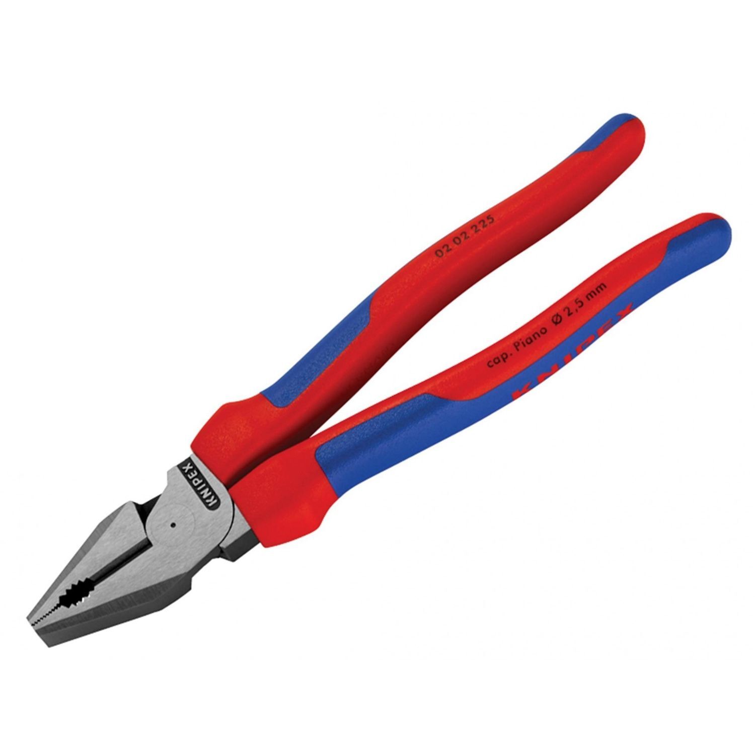 Knipex 02 02 Series High Leverage Combination Pliers, Multi-Component Grip A - Multi Colour