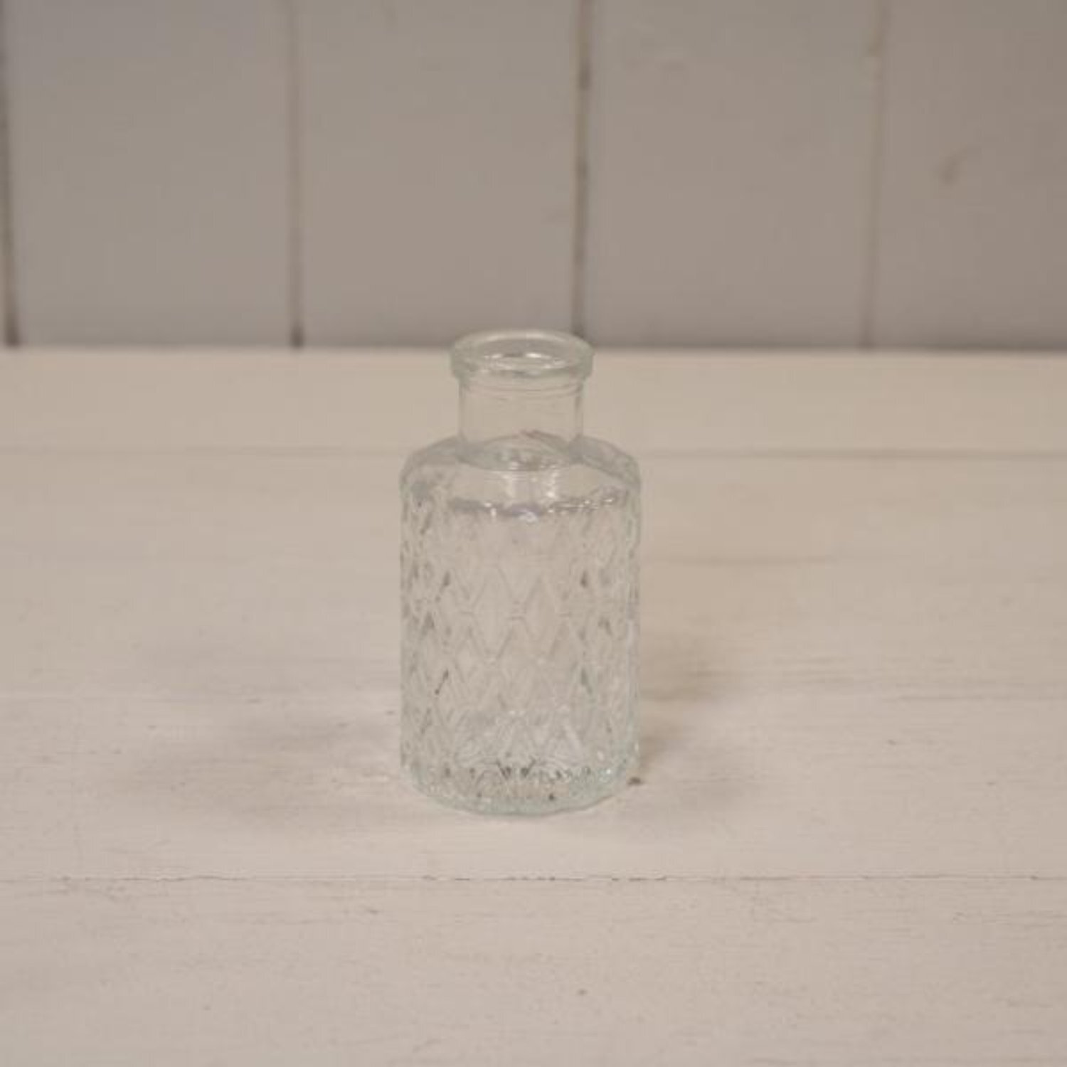  - Clear Mini Geometric Glass Bottle - Image 3