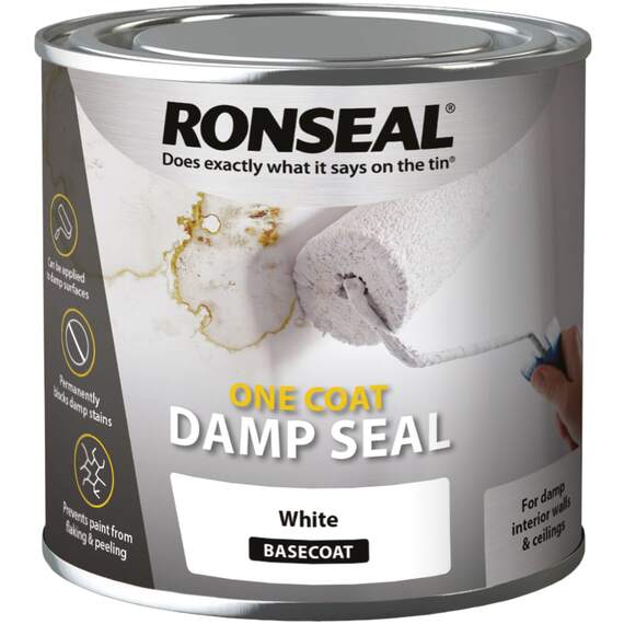 Ronseal One Coat Damp Seal White 250ml