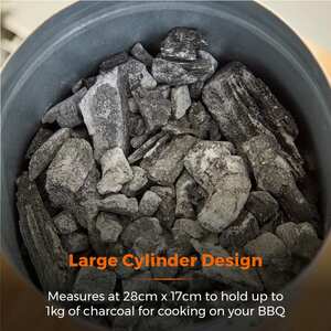 S/STEEL Charcoal Starter Pan Stainless Steel shot 21562449