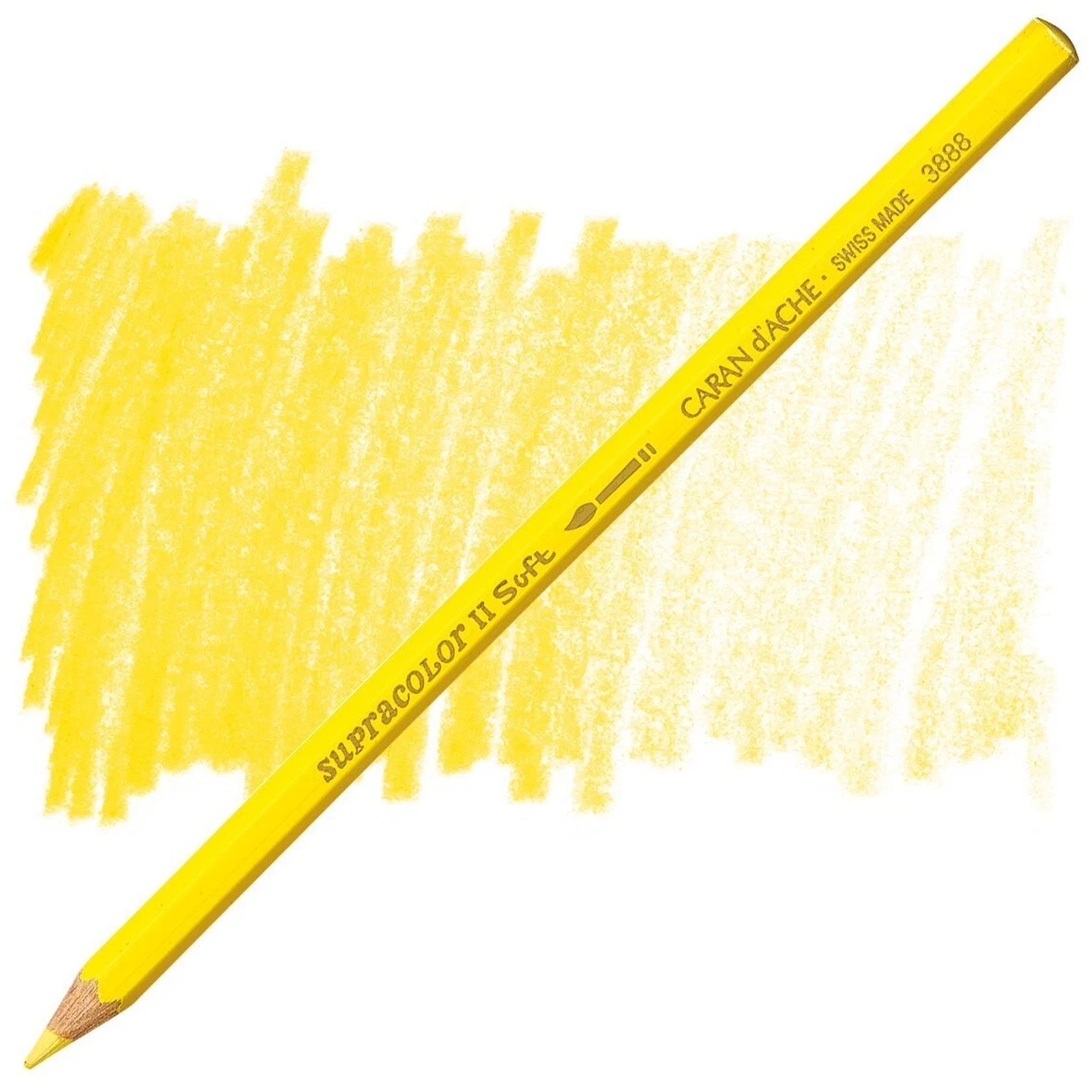 Caran d'Ache Supracolor Soft Watercolour Pencil Cedar 3.8mm Naples Yellow - Image 2