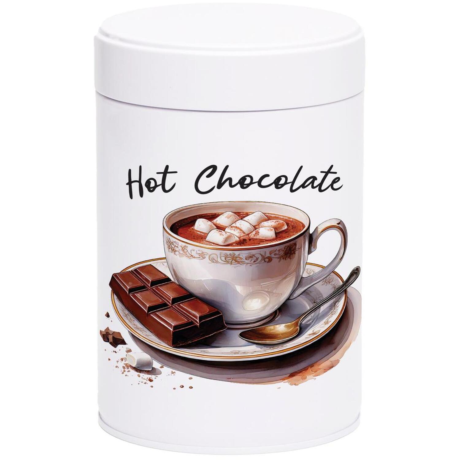 Antique Cup & Saucer Hot Chocolate Canister - Screw-top Storage Container Gift - Image 2