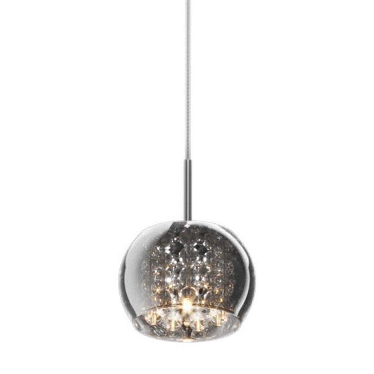 Zumaline Lighting Crystal Pendant Light Chrome