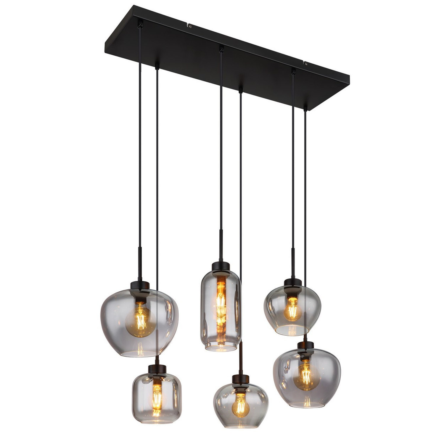 Globo Lighting Matt Pendant Light Black