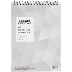 wilko Reporters Notebook A5