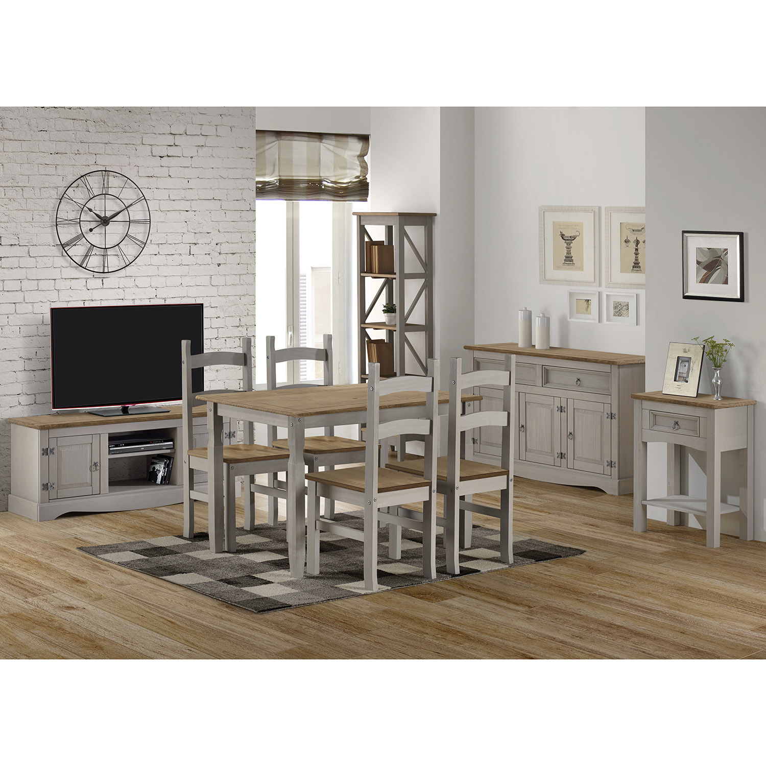 Corona Pine Small Sideboard - Grey