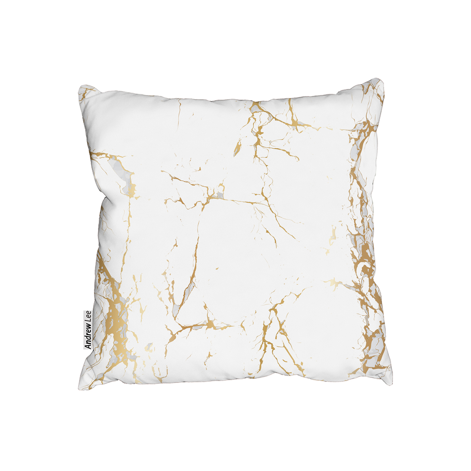 Golden Marble Cushion - Yellow / 60cm