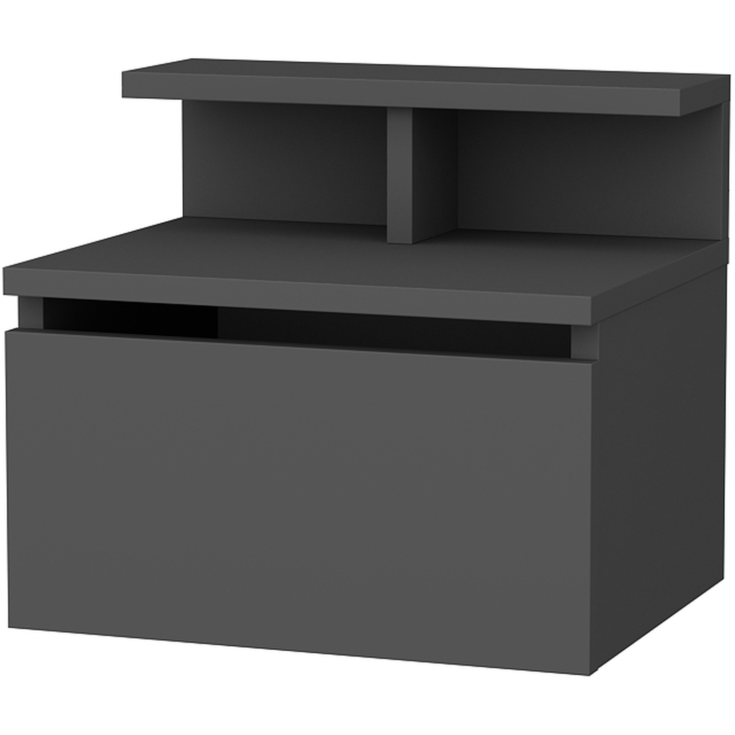 Aleph Floating Bedside Table - Anthracite