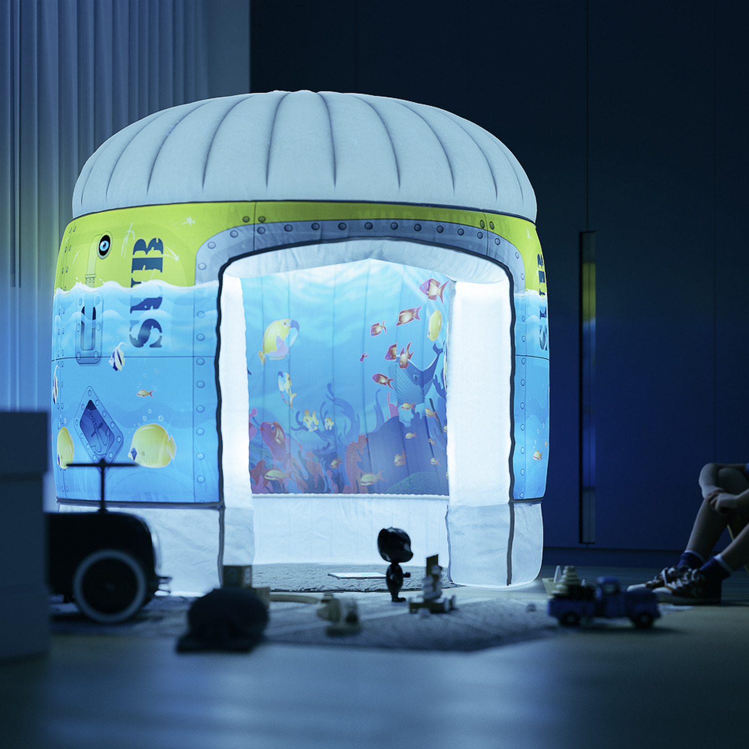 Image of Sensory Play Space - White, colour changing LEDs / Sub Aqua Quest