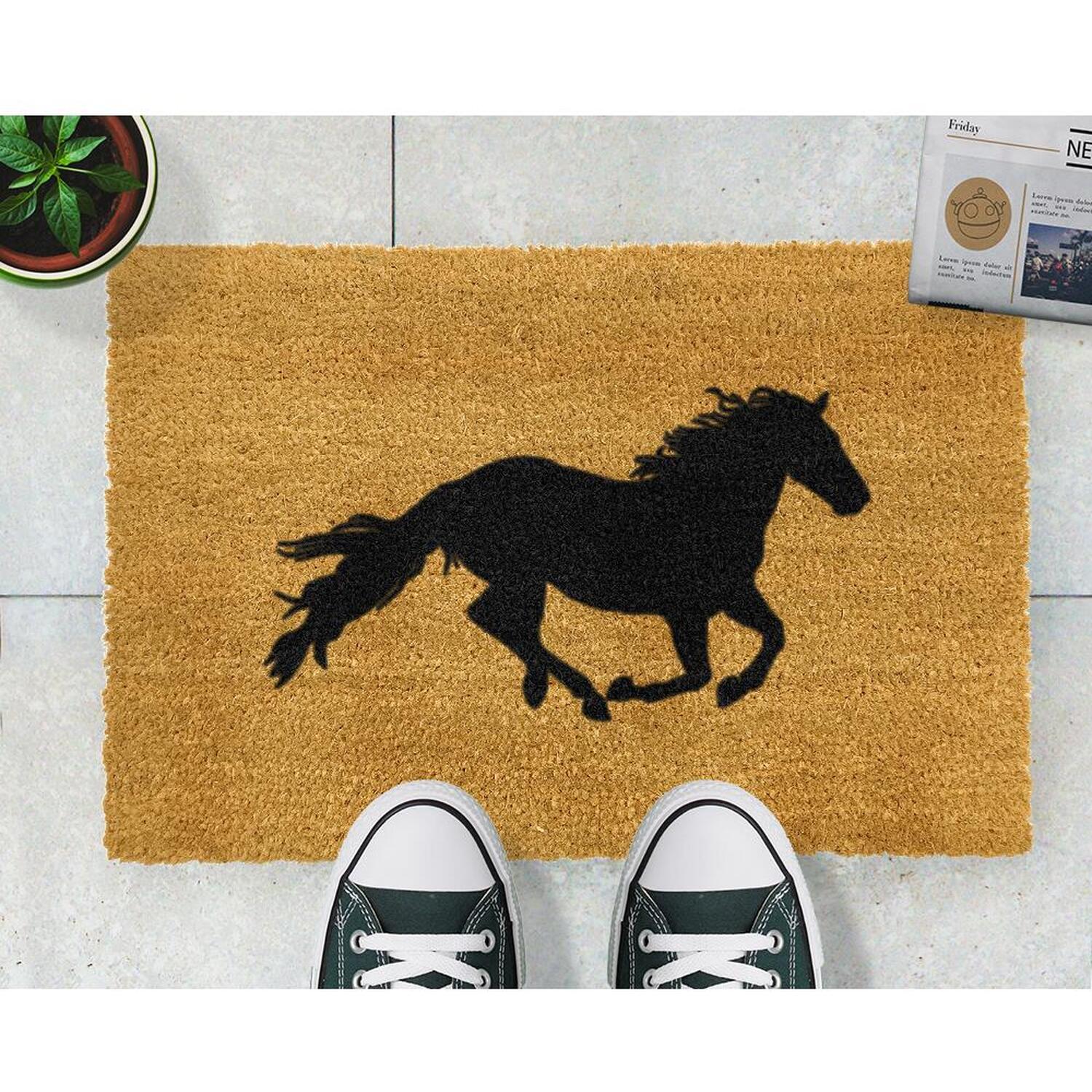 Horse Doormat - Brown
