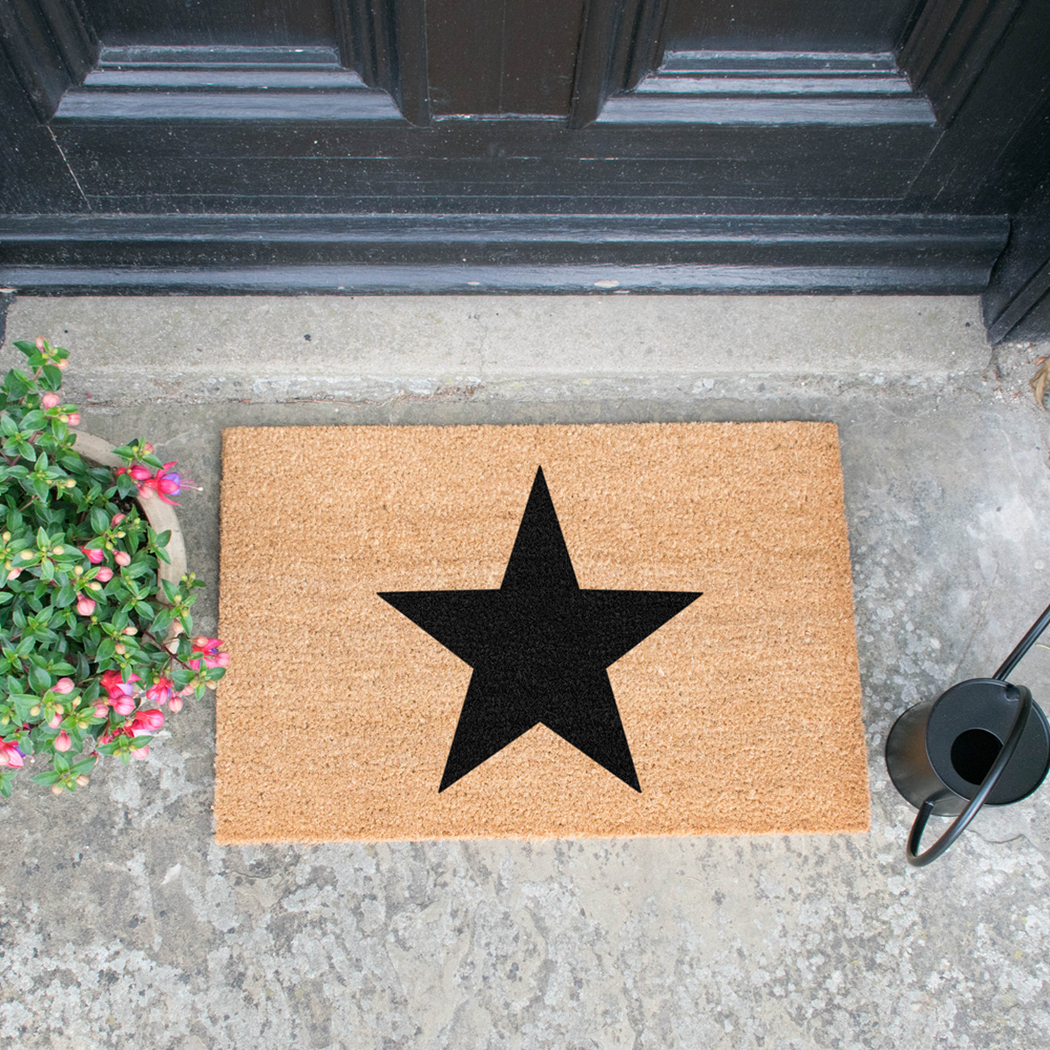 Star Doormat - Brown