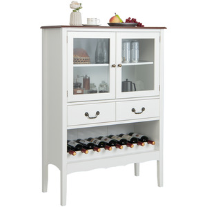 Costway Sideboard Buffet Cabinet-White