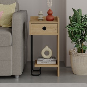 Oak Sirius Modern Bedside Table Right Module shot 3449556