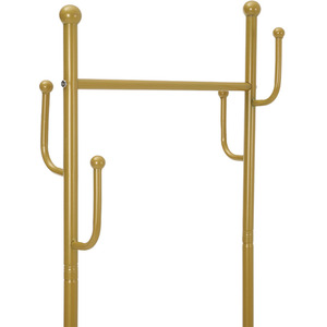 Golden Coat and Hat Wheeled Racks with Hookers