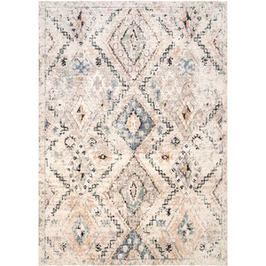 Distressed Aztec Living Area Rug