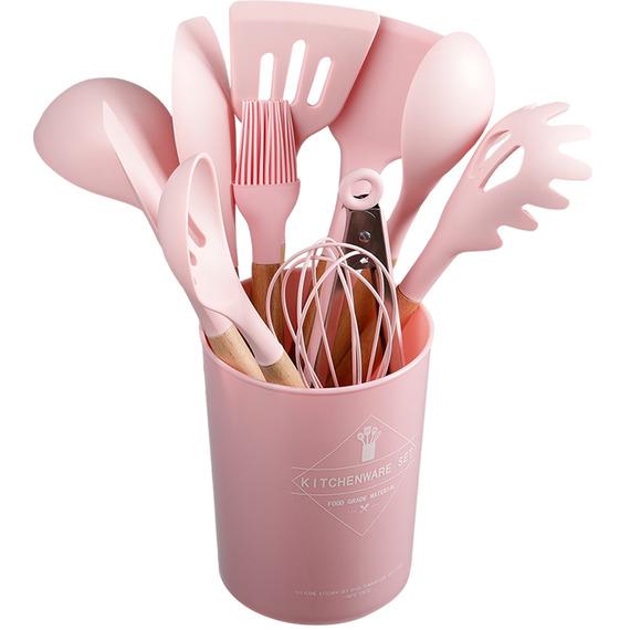 11-piece Silicone Kitchen Utensil Set Nonstick Cookware