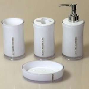 4 Pieces Acrylic Bathroom Accessories Set