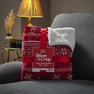 Christmas Sherpa Blanket