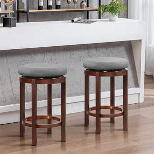 Set of 2 Swivel Kitchen Padded Chair