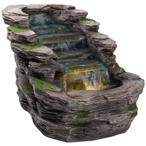 Waterfall Water Feature with LED Light