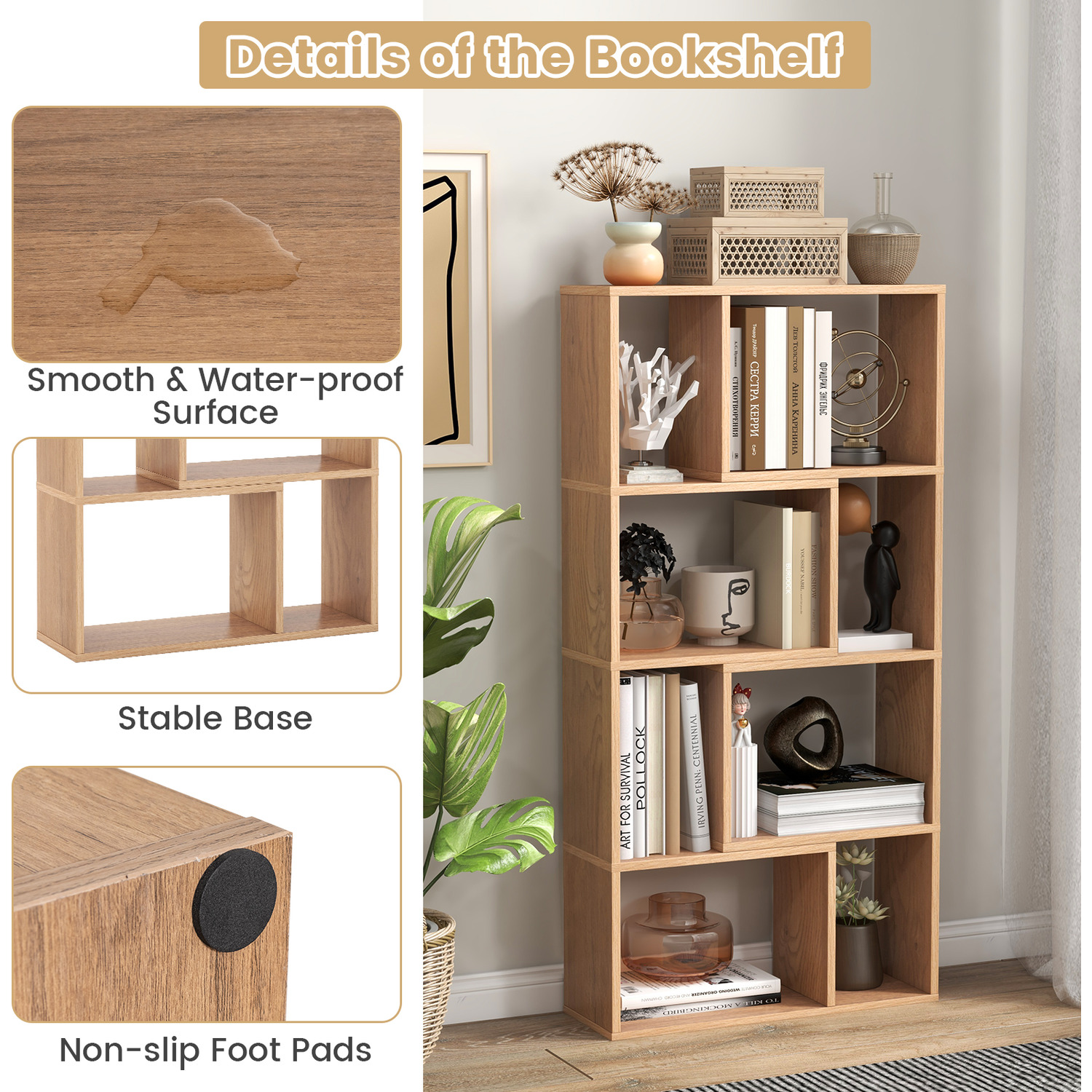 8-cube Storage Organiser - Brown