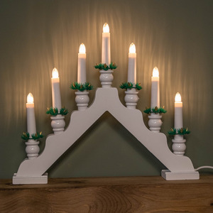 Light up Christmas Candle Bridge with 7 LEDs