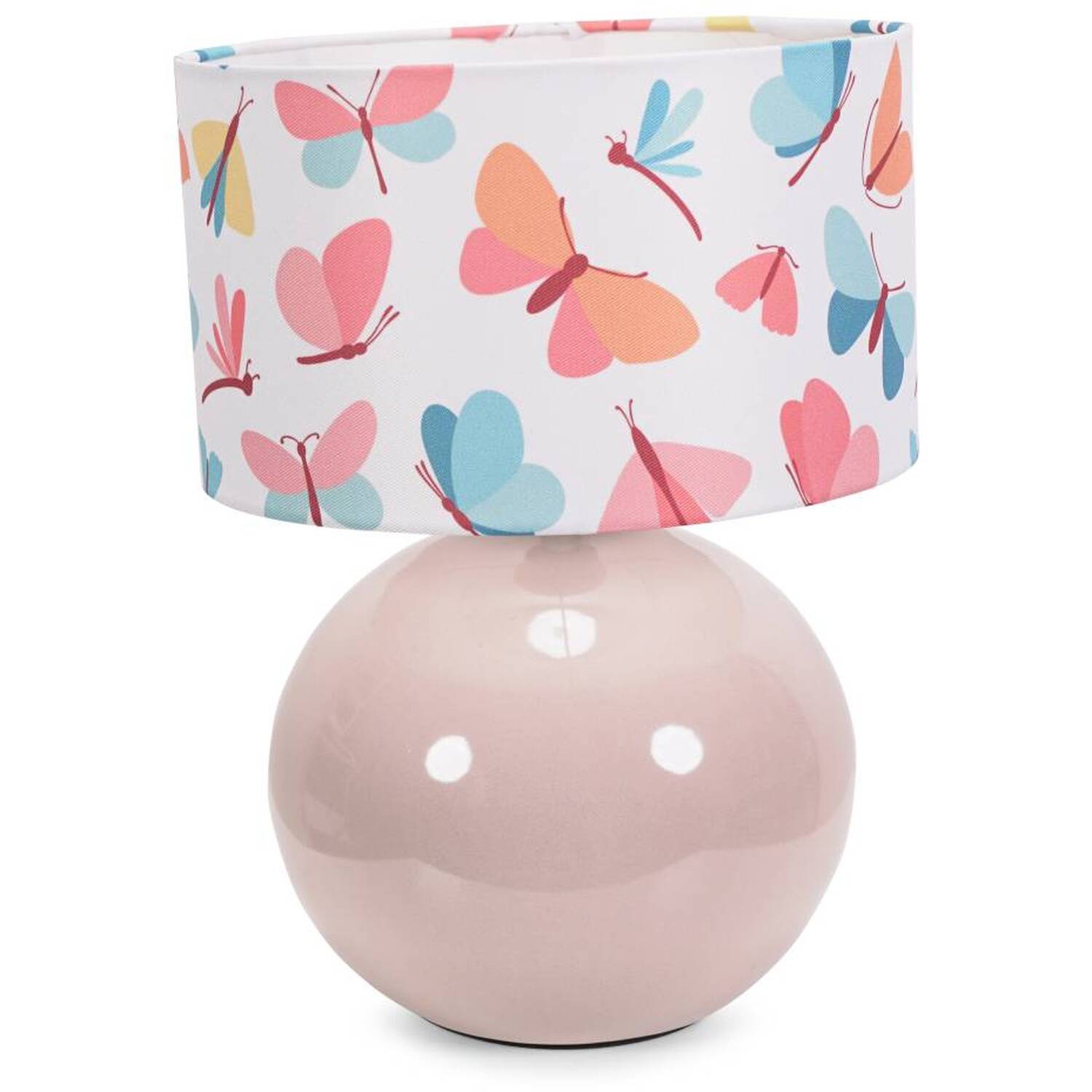 Bosco Stone Table Lamp Butterfly Shade - Stone / Bulb Included