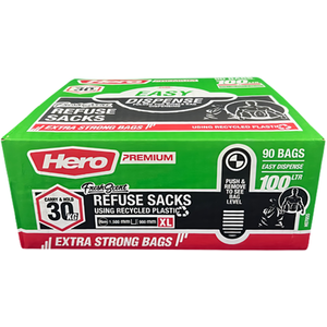 Hero 100L Scented Heavy Duty Bin Bags Pack of 90