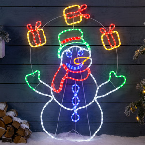 Juggling Snowman Rope Light