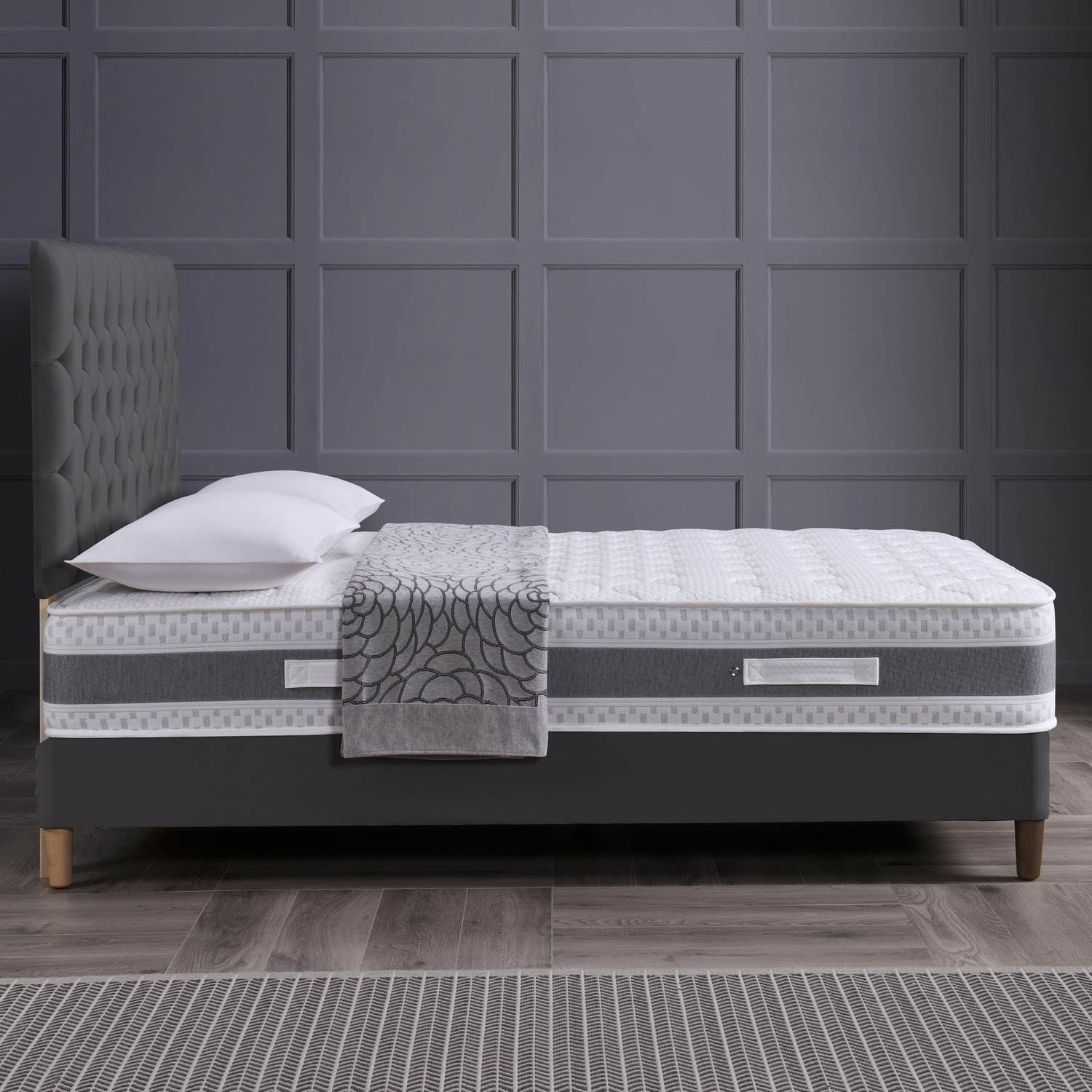 Stratford Memory Foam Quilted Mattress - White Superking