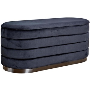 Black Home Source Cake Velvet Single Ottoman shot 6781003