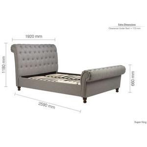 Grey / Superking Birlea Castello Bed Grey shot 6797588