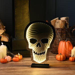 Halloween Skull Infinity Decoration with LEDs