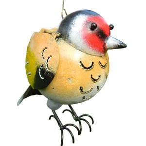 Hanging Animal Tealight Holder Goldfinch