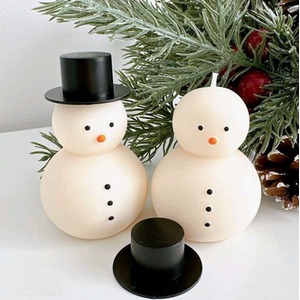 Handmade Unscented Fancy Christmas Wax Candles