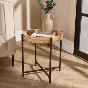 Rattan Tray Side Table