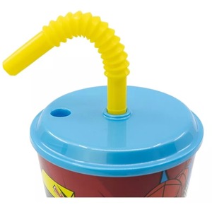 Official Spiderman Midnight Flyer Sports Tumber With Straw