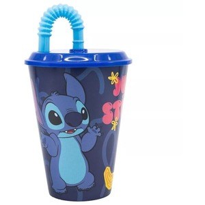 Official Stitch Palms Sports Tumber With Straw