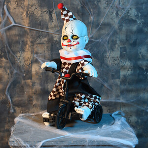 Jester Clown on Bicycle