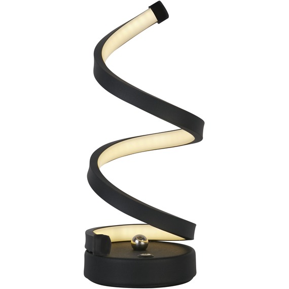 Rechargeable Black Sculptural Led Table Lamp