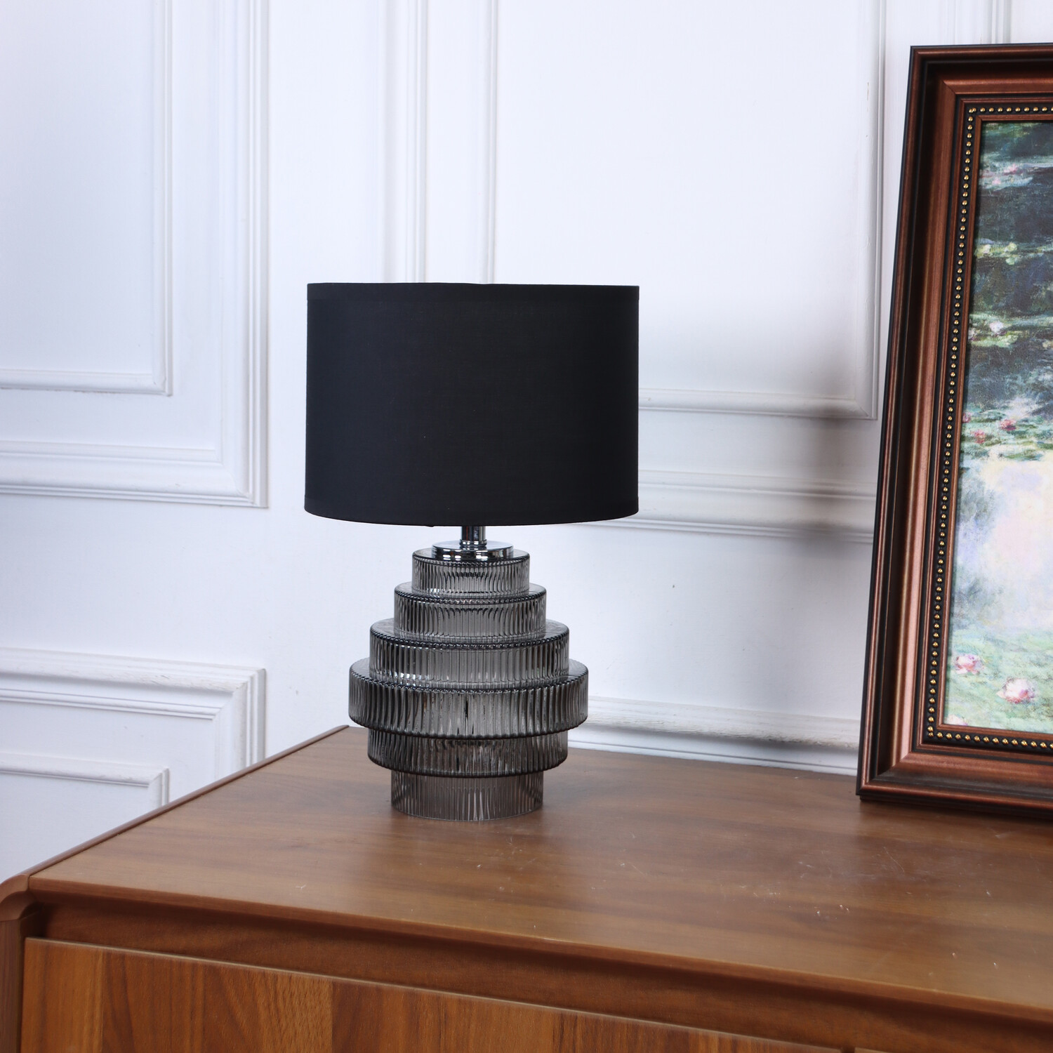 Image of Alma Black Table Lamp - Black